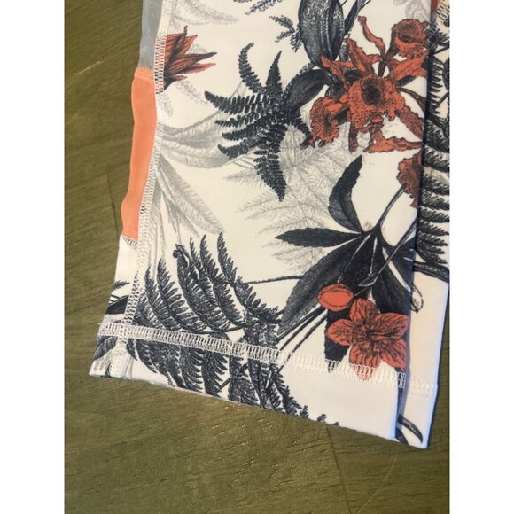 Zella High-Rise Compression Leggings In Tropical Toile Print M - Picture 5 of 10